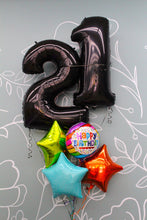 Load image into Gallery viewer, Happy Birthday 40" Number Balloon Bouquet (Double Digits)