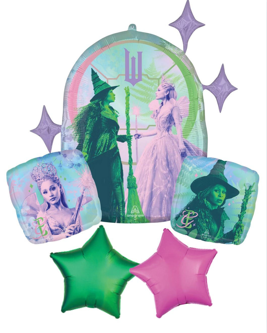 Wicked for Good Themed Balloon Bouquet