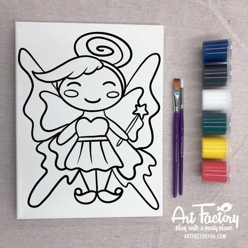 Pre-Traced Canvas - Fairy