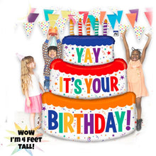 Load image into Gallery viewer, Balloon Bouquet - 4ft Happy Birthday