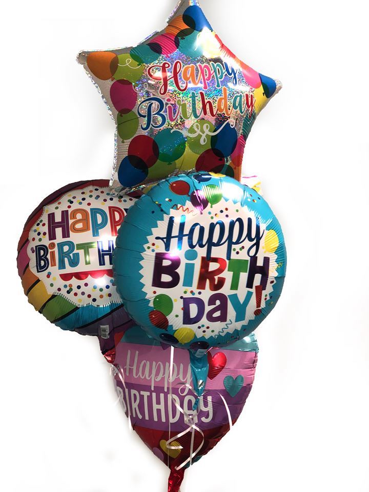 Balloon Bouquet - Happy Birthday Foil Bouquet