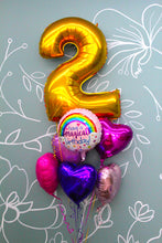 Load image into Gallery viewer, Balloon Bouquet - Happy Birthday Number Bouquet (Single Digit)