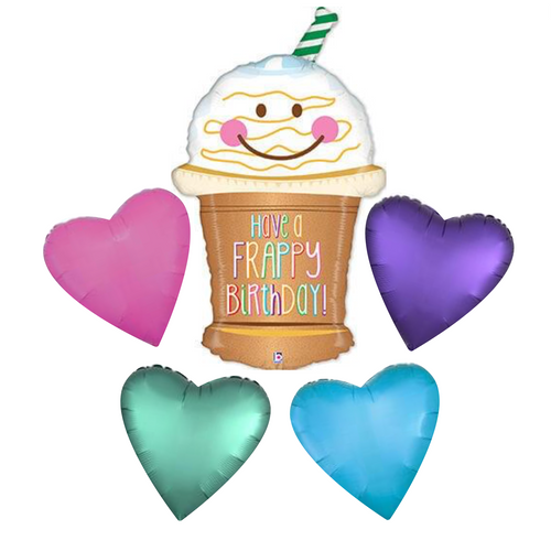 Frappe Birthday Balloon Bouquet