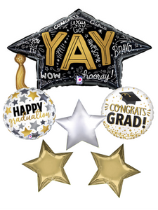 YAY graduation Balloons