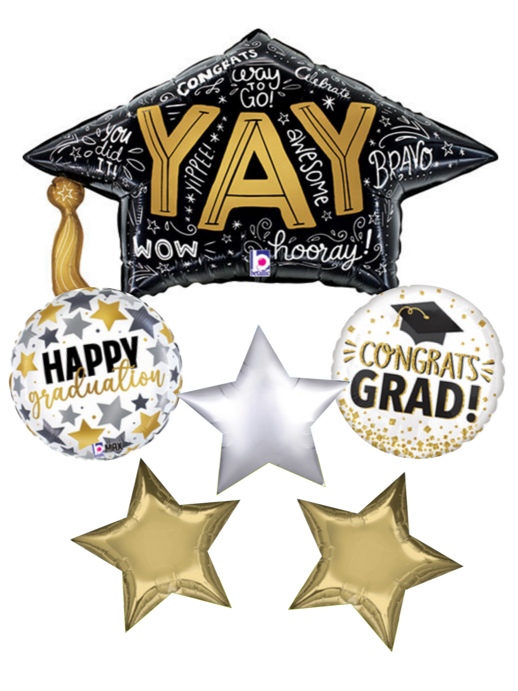 YAY graduation Balloons