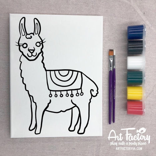 Pre-Traced Canvas - Llama
